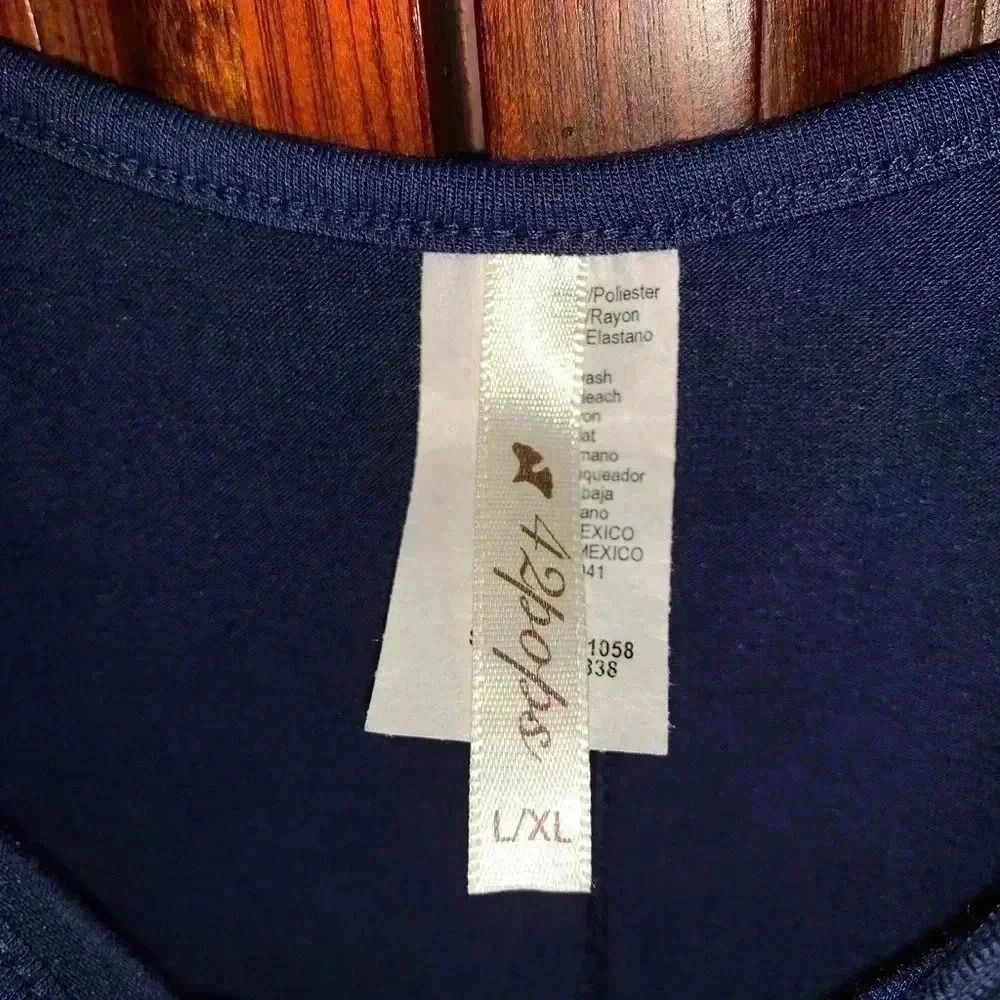 42POPS NAVY SHIFT DRESS SIZE L/XL - Picture 3 of 8
